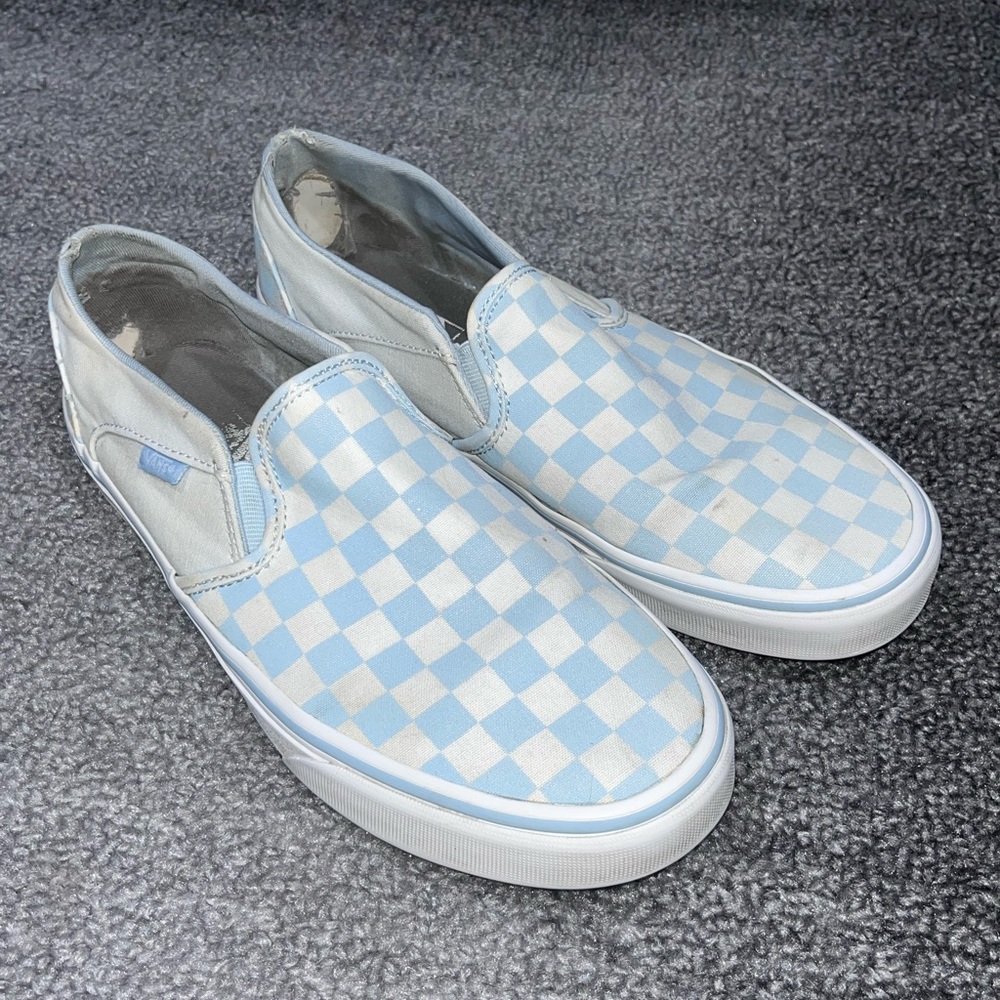 Blue Checkered Size 9 Woman’s Vans